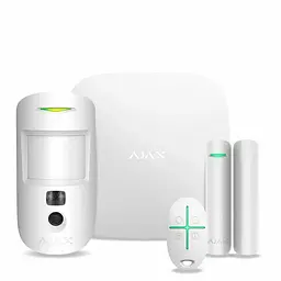 Комплект охоронної сигналізації Ajax StarterKit Cam 16583.42.WH1/20293.58.WH1/25468.58.WH1 White