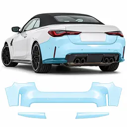Антигравійна захисна бронеплівка за лекалами для BMW M3 G80 2020-2024 - задній бампер