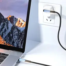 Дата кабель USB-C to USB-C 2.0m 100W 90° corner black Essager (EXCTT1-CGWTA01) - мініатюра 3