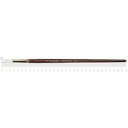 Пензель синтетика кругла Snow 1098R № 8 довга ручка Kolos