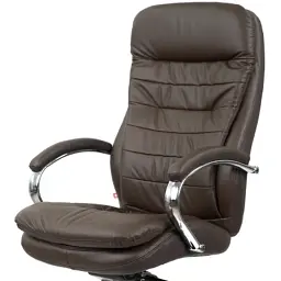Офісне крісло Аклас Валенсія MB XY-7340 Коричневий (Шкіра LC-K dark brown) (00161484) - миниатюра 5