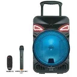 Автономна акустична система ZXX-8886 валіза 100Вт USB SD FM радіо Bluetooth мікрофон чорна (ZXX-8886) - мініатюра 3