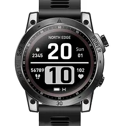 Розумний годинник North Edge CrossFit GPS Black з компасом