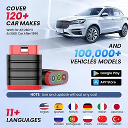 Універсальний автосканер Мультимарочний OBD2 Thinkcar ThinkDiag Mini Професійний діагностичний автомобільний сканер ОБД2, EOBD, ELM327 (19804) - мініатюра 10