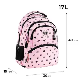 Рюкзак GoPack Education 175M-1 Meow Cats Рожевий (GO26-175M-1) - мініатюра 2