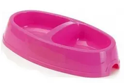 Миска для собак и котов Savic Picnic Twin Cat двойная пластиковая 23.5x13 см 2x150 мл 0237
