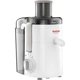 Соковитискач Tefal Frutelia+ відцентрований 350 Вт чаша 0.95 л жмих 0.5 л пластик біло-сірий (ZE370138) - мініатюра 3