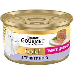 Вологий корм для кошенят Gourmet Gold з телятиною ніжний паштет 85 г