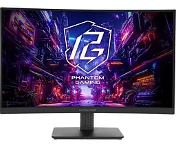 Монітор 27" ASRock PG27QRT1B Curved (PG27QRT1B) 2560x1440 (QHD, 2K) VA 180 Hz