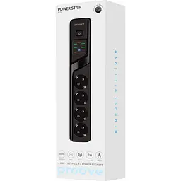 Мережевий фільтр Proove Power Strip P-04 2м (PSP442420001) [125780] - мініатюра 8