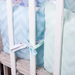Подушки-борти MirSon Kids Time 18-100 Mint time блакитні 12 шт. - мініатюра 7