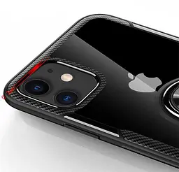 Чохол Primolux Ring Magnetic Stand для Apple iPhone 11 Black - мініатюра 4
