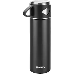 Термос Magio вакуумний чорний 1 л (1072BМG)