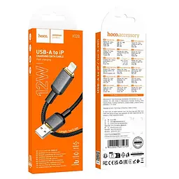 Кабель HOCO Lightning Benefit charging data cable X128 1m, 12W - мініатюра 2