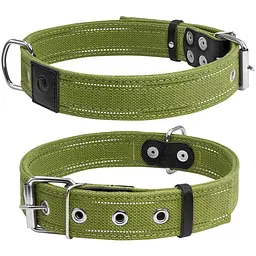 Нашийник для тварин Collar Брезент подвійний Ш 35 мм Д 51-63 см (6138)