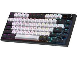 Клавіатура ігрова механічна GamePro MK-160-W-D Pro Wireless Hot-Swap Rainy Switch Black-White - мініатюра 2