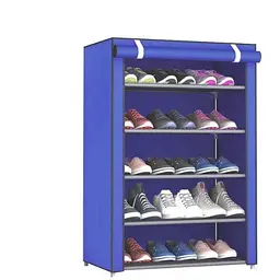 Стелаж тканинний для зберігання взуття Combination Shoe Frame 60X30X90 Темно-синій