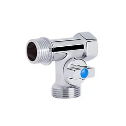 Кран приладовий кульовий SD Plus 1/2"х3/4"х1/2" ЗЗВ SD186W152015