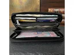 Жіночий гаманець Swarovski 3160 nero Чорний 19x9 см TONY PEROTTI acs0032627 - мініатюра 2
