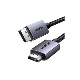 Кабель мультимедійний Ugreen DisplayPort M - HDMI M V2.0 4K 30Hz DP125 чорний 2 м (35842) - мініатюра 3
