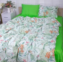 Комплект постільної білизни MirSon Natural Flowers, сатин, 140х110 см - мініатюра 2
