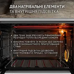 Електрична піч Perfelli Sierra 37 Grey - мініатюра 4
