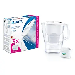 Фільтр-глечик Brita Aluna Memo MXPro з фільтр-картриджем 3 шт. білий 2.4 л (1053054) - мініатюра 7