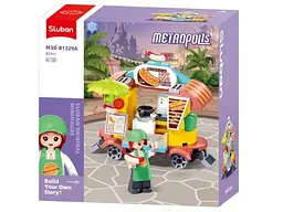 Конструктор Metropolis Кафе на колесах, Sluban (M38-B1329A), 81 дет.