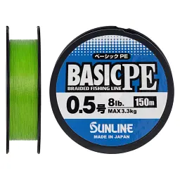 Шнур Sunline Basic PE 150 м (Light Green) 0.5/0.121 мм 8 lb/3.3 кг