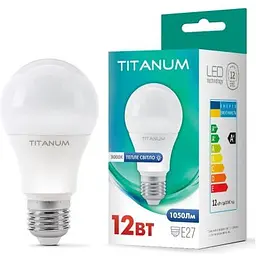 Лампочка TITANUM A60 12W E27 3000K (TLA6012273) - мініатюра 2