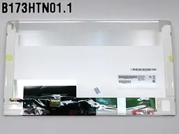 Екран, дисплей 17.3" B173HTN01.1 LED EDP Normal Матовий, 1920х1080, 30Pin eDP зліва внизу