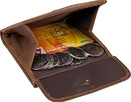 Чоловічий шкіряний гаманець Vintage 10х10 см acs0015725 - мініатюра 8