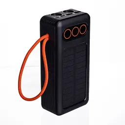 Повербанк зі швидким заряджанням та 3 шнурами 30000 mAh портативний зарядний пристрій powerbank заряджання для телефона ZoroxHP-N56 - мініатюра 2
