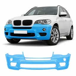 Антигравійна захисна бронеплівка за лекалами для BMW X5 E70 2006-2013 - передній бампер