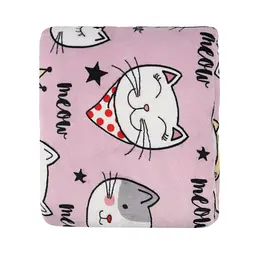 Плед Ardesto Flannel 160 х 200 см 100% поліестер котики (ART0132PB) - мініатюра 2