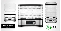 Сушарка для овочів фруктів ягід та снеків дегідратор Mozano PRO Food Dryer 450W - мініатюра 2