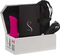 Мінівібратор The Mini Swan Rose з плавним збільшенням інтенсивності вібрації, силікон - мініатюра 10