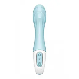 Вібратор Satisfyer Air Pump Vibrator 5+ 21 см блакитний - мініатюра 5