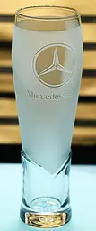 Пивний крафтовий келих 440 мл з гравіюванням Мерседес Mercedes подарунок для автолюбителя  кухоль для пива - мініатюра 2