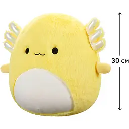 М'яка іграшка Squishmallows Аксолотль Трейтон 30 см жовта (SQCR06759) - мініатюра 7