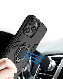 Чохол бампер Primolux Ring Armor для Apple iPhone 15 Plus Black - мініатюра 9