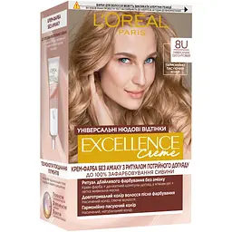 Стійка крем-фарба для волосся L'Oreal Paris Excellence Crème Universal Nudes 8U Універсальний світло-русявий 192 мл