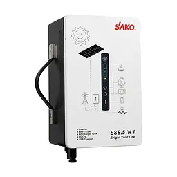 Система резервного живлення (інвертор та батарея) Sako Alpha-ESS-500W/1KWh настінна. Потужність 500 Вт, енергоємність 1004.8 Вт*год, LifePO4 (42-00314) - мініатюра 3