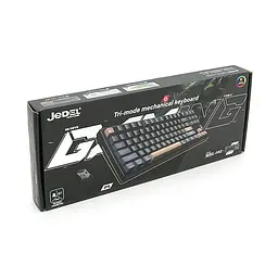 Клавіатура механічна USB JEDEL WKL-102, довжина кабелю 170см , RGB підсвічування, (Eng/Укр/Рус), (385х160х50 мм), Black/Blue, 88к, Q10 - мініатюра 2