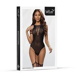 Бодістокінг Bodystocking 2040, black One Size - мініатюра 4
