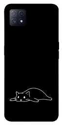 TPU чохол Demsky Lazy cat для Oppo A72 5G / A73 5G