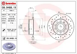 Тормозной диск Brembo ( 08.9488.1X )