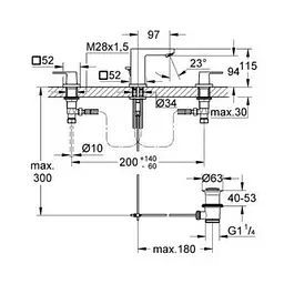 Змішувач для раковини Grohe Eurocube 20351000, Хром - мініатюра 2