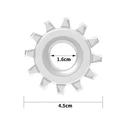 Ерекційне кільце Power Plus Cockring 3 прозоре - мініатюра 2