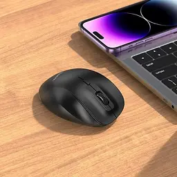 Маніпулятор миша HOCO GM24 Mystic six-button dual-mode business wireless mouse Black - мініатюра 6